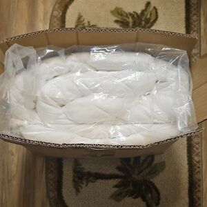 White Quilted Mattress Cover King Size *NEW